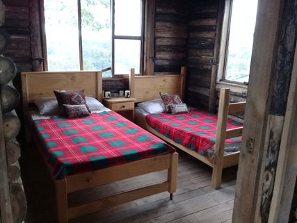 sleep room wooden house